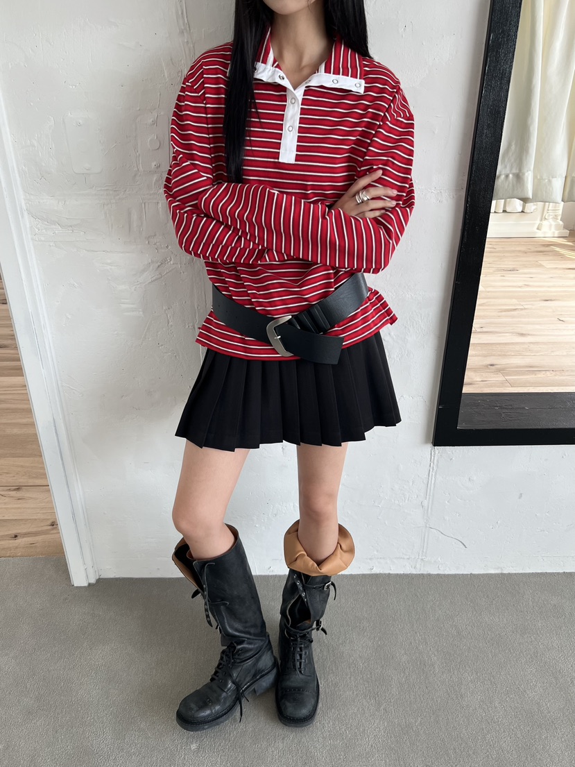 STAGE韓國代購女裝新款時尚熱賣人氣真品推薦休閑長袖T恤STAGE長袖T恤