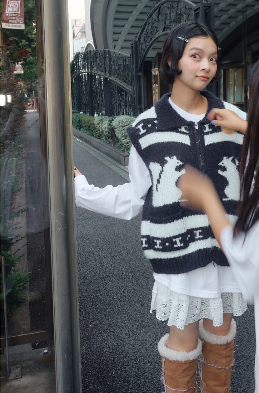 LIKEVAM東大門代購女士新款真品推薦熱賣休閑時尚人氣馬甲LIKEVAM馬甲