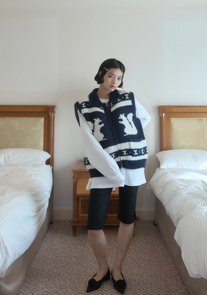 LIKEVAM東大門代購女士新款真品推薦熱賣休閑時尚人氣馬甲LIKEVAM馬甲