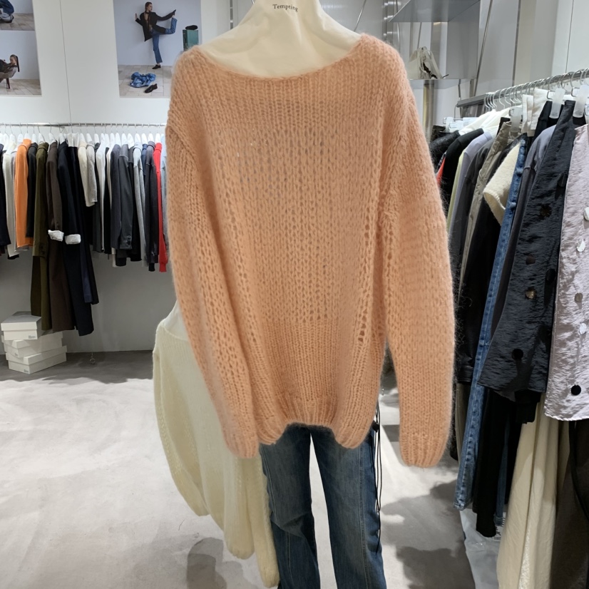 TEMPTING東大門實拍女士新品時尚真品針織衫不含腰帶網眼TEMPTING針織衫圖色2
