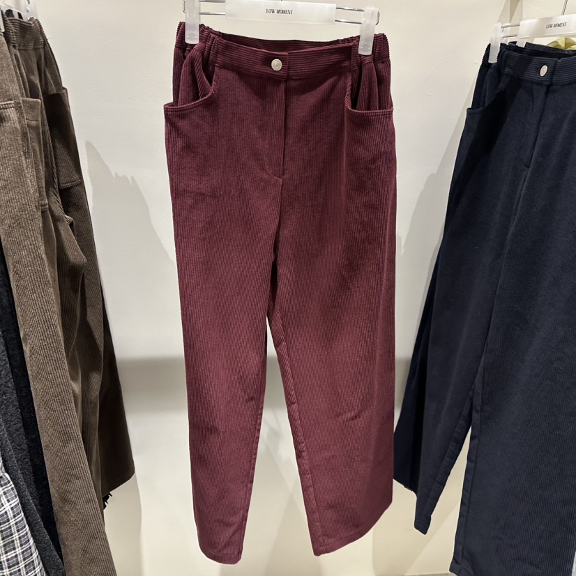 LOW MOMENT東大門實拍女裝新品真品人氣熱賣休閑褲燈芯絨LOW MOMENT休閑褲圖色2