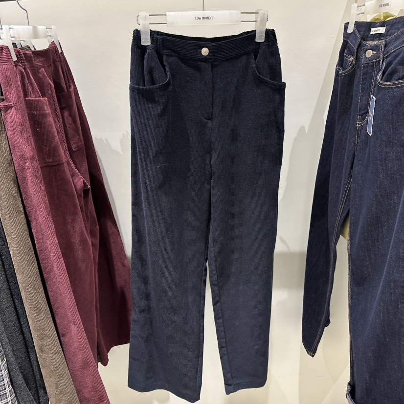 LOW MOMENT東大門實拍女裝新品真品人氣熱賣休閑褲燈芯絨LOW MOMENT休閑褲圖色3