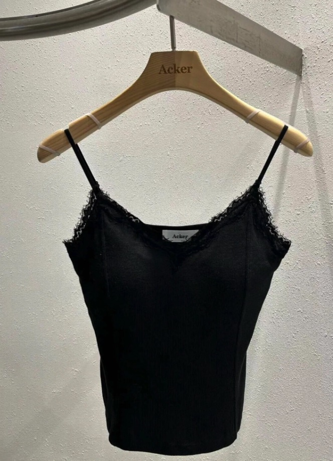 ACKER東大門實拍女裝新品熱賣休閑人氣時尚吊帶背心蕾絲無袖Acker吊帶/背心圖色1