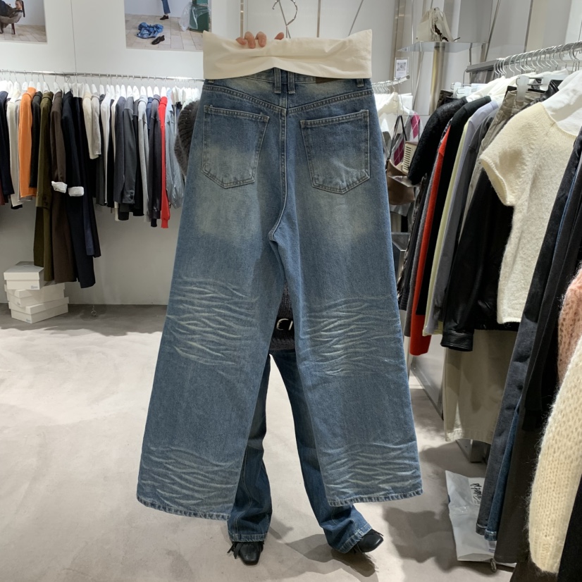 TEMPTING東大門代購女裝新品真品推薦熱賣時尚休閑牛仔褲TEMPTING牛仔褲