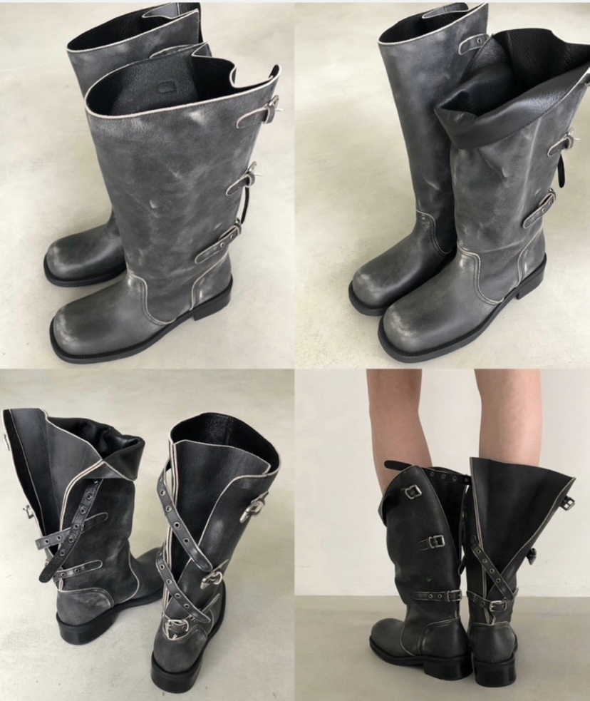 WE ARE/WELOVER韓國直郵女士新款推薦休閑靴子系帶復古SHOP_WE ARE靴子