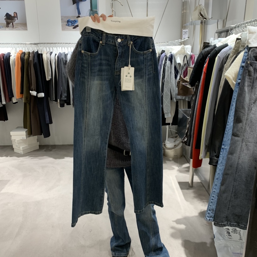 TEMPTING韓國直郵女裝新品時尚人氣休閑推薦熱賣牛仔褲口袋TEMPTING牛仔褲圖色2