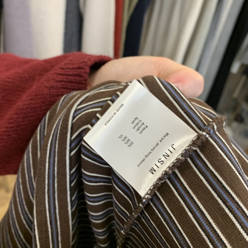JINSIM韓國代購女裝新品真品推薦人氣時尚熱賣休閑長袖T恤JINSIM長袖T恤