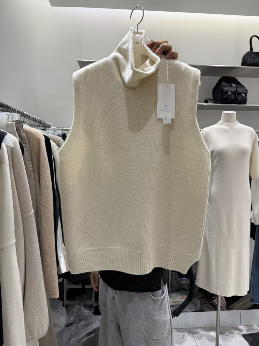 WOOD SAGE韓國直郵女裝新品熱賣真品時尚休閑吊帶背心高領WOOD SAGE吊帶/背心圖色1