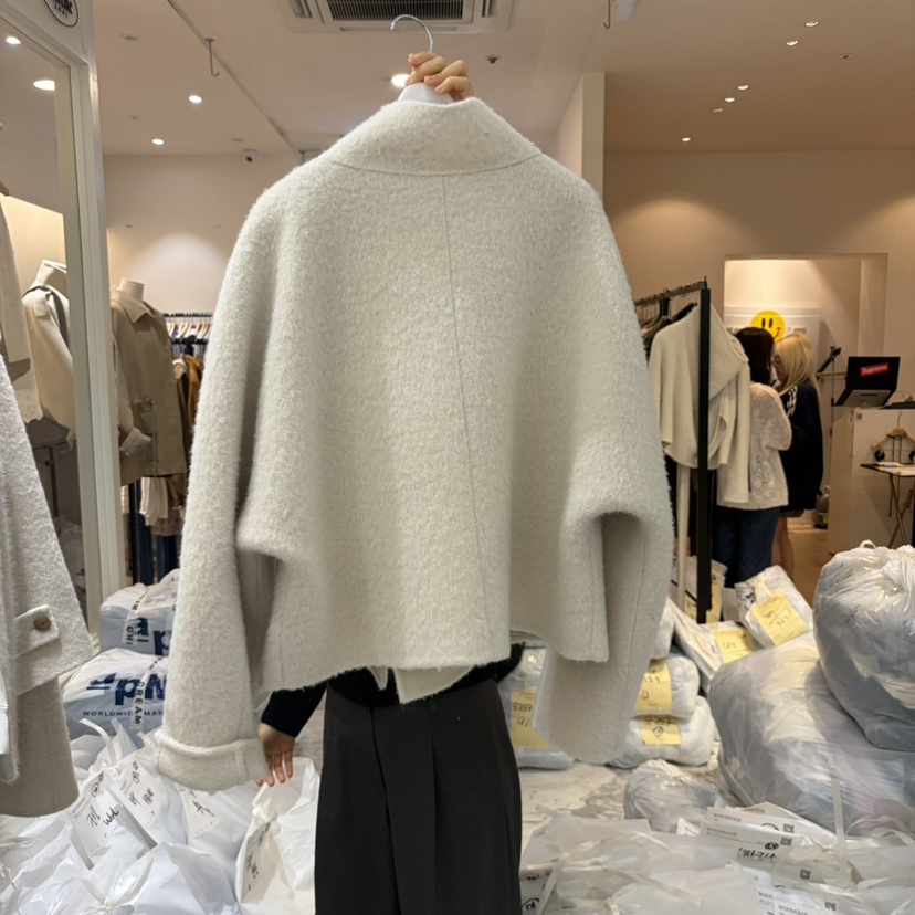 WOOD SAGE東大門代購女裝新品真品時尚人氣熱賣短款大衣WOOD SAGE短款大衣