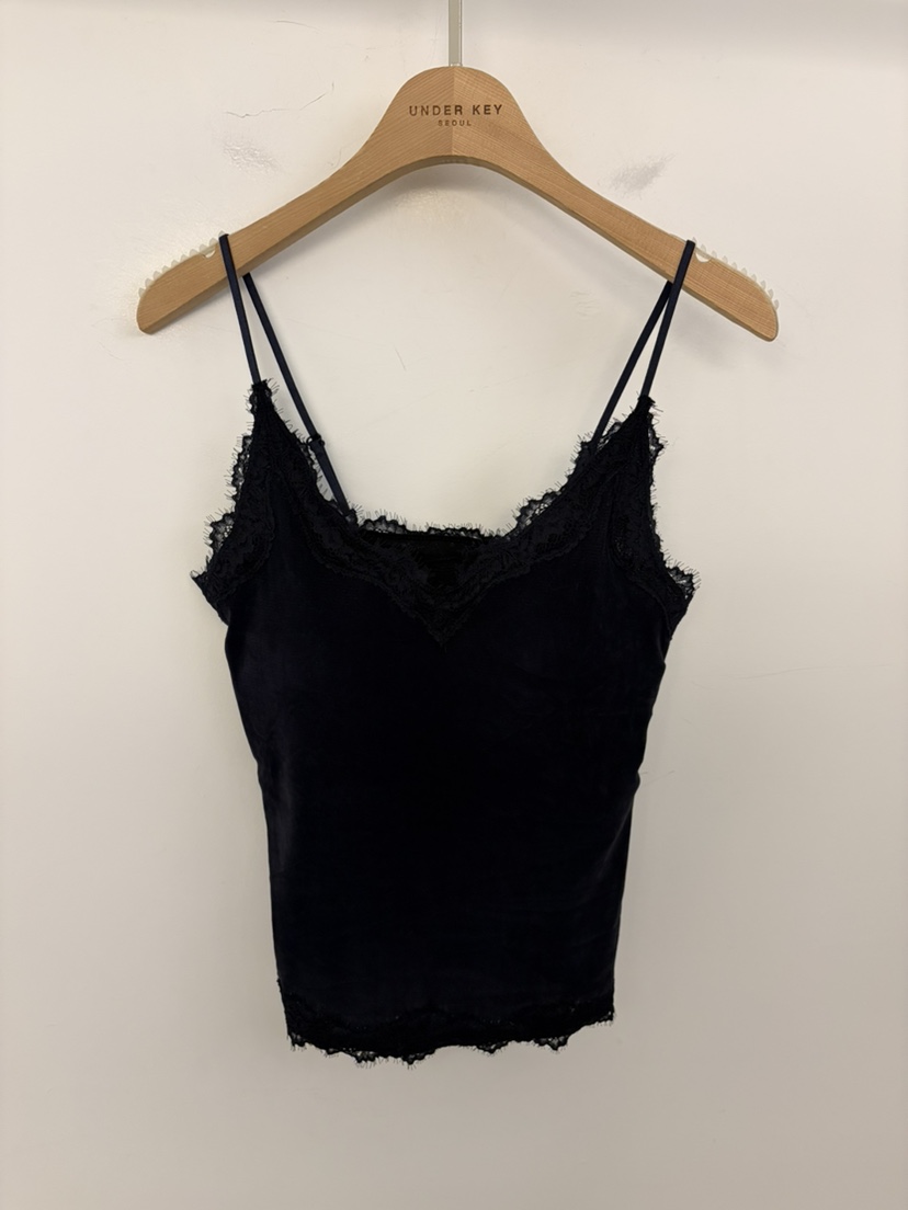 UNDER KEY東大門直郵女士新品休閑真品吊帶背心蕾絲無袖UNDER KEY吊帶/背心圖色1深藍色