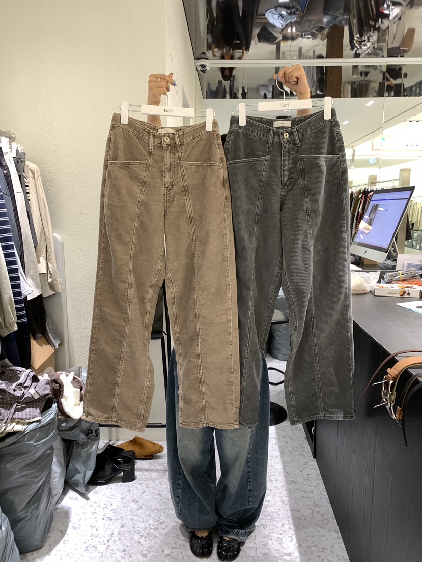 TAERI東大門實拍女裝新品熱賣時尚休閑人氣休閑褲不含腰帶taeri休閑褲