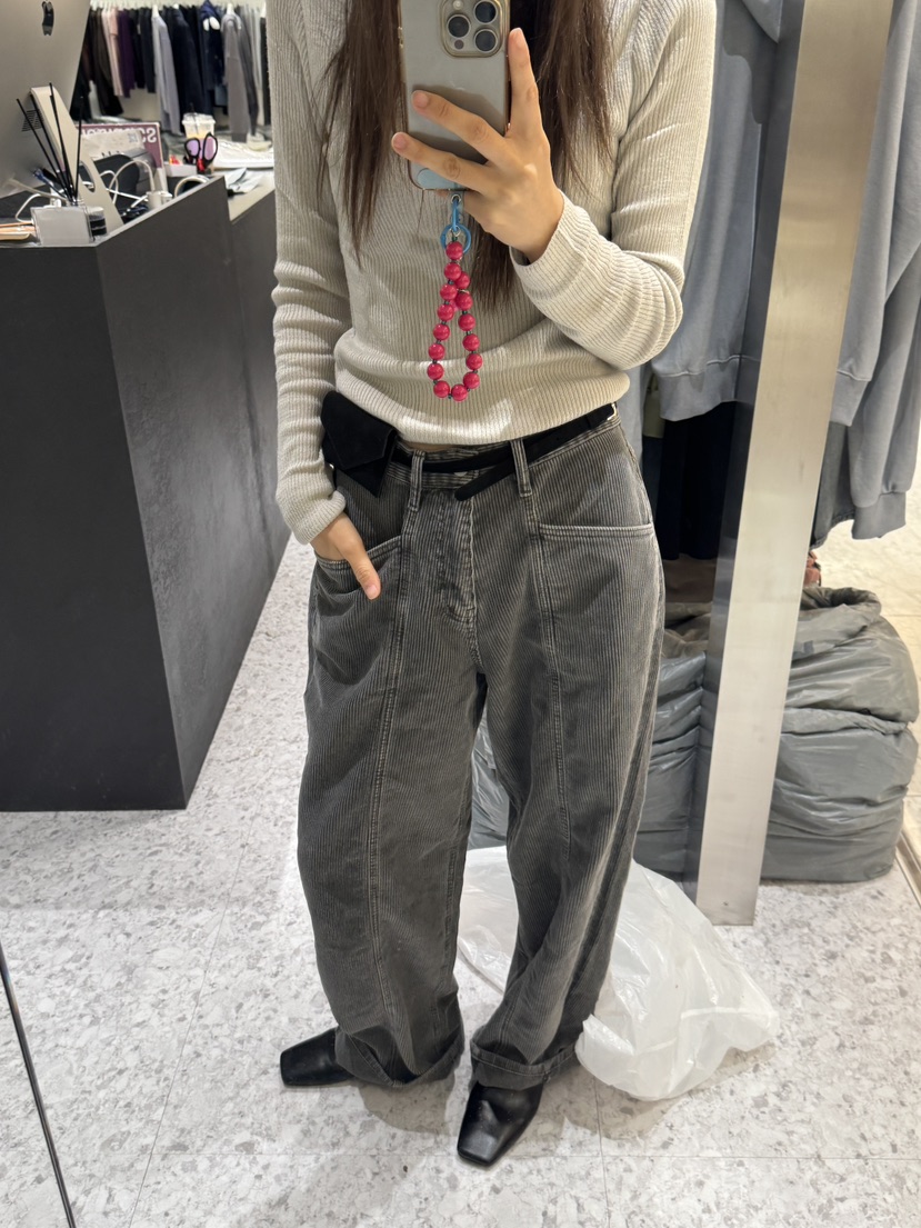 TAERI東大門實拍女裝新品熱賣時尚休閑人氣休閑褲不含腰帶taeri休閑褲圖色2