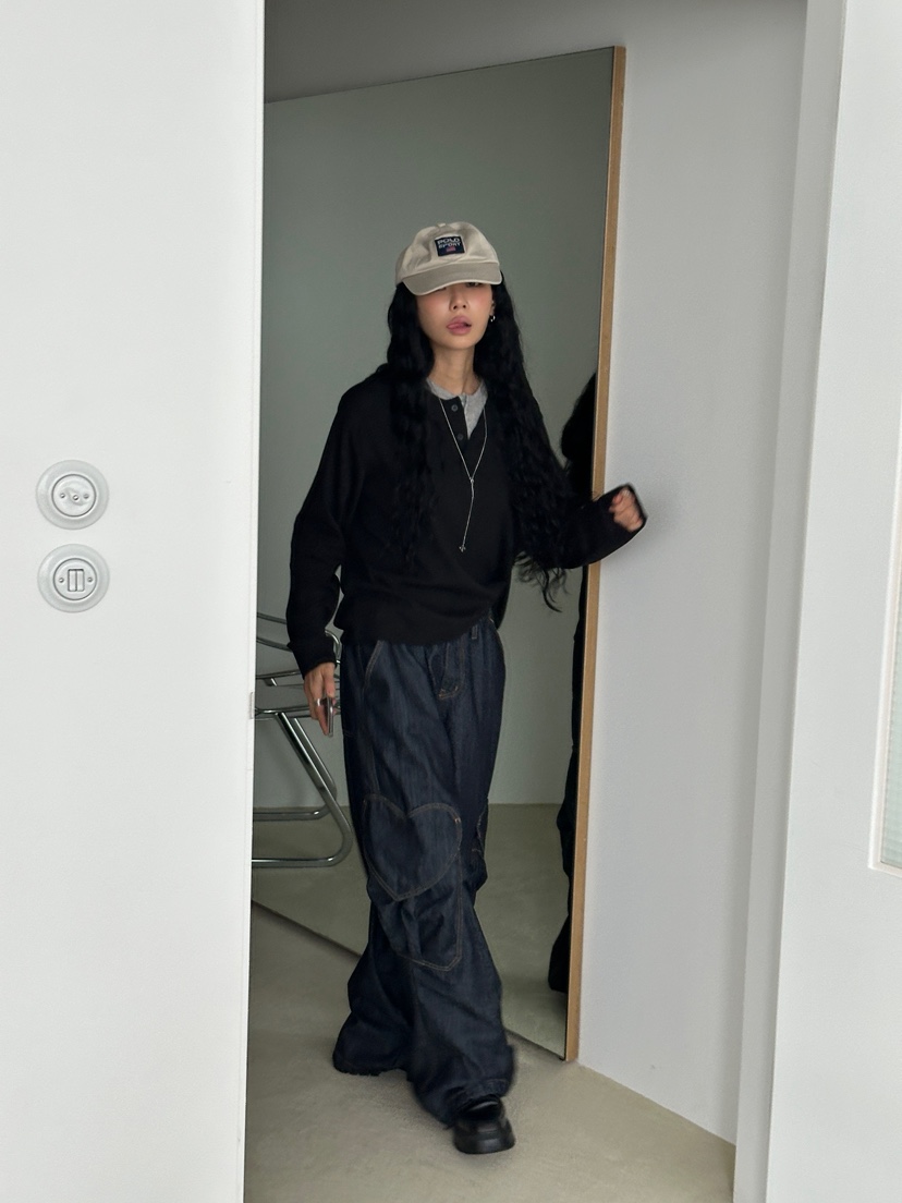 CHAV東大門代購女士新款熱賣時尚休閑人氣推薦真品牛仔褲CHAV牛仔褲