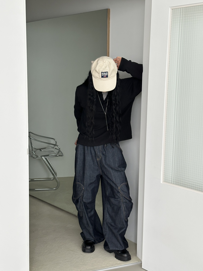 CHAV東大門代購女士新款熱賣時尚休閑人氣推薦真品牛仔褲CHAV牛仔褲