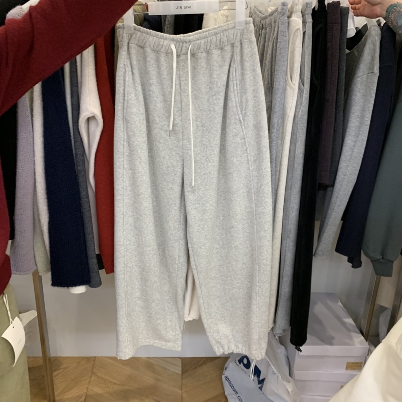 JINSIM東大門實拍女士新品熱賣真品休閑推薦時尚休閑褲毛圈JINSIM休閑褲圖色2淺灰