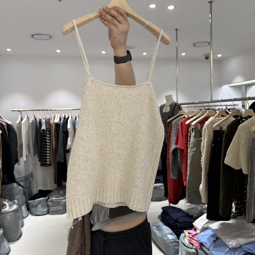 CONNAUGHT/DAILYJUD東大門實拍女裝新款休閑吊帶背心不含內搭口袋CONNAUGHT/DAILYJUD吊帶/背心