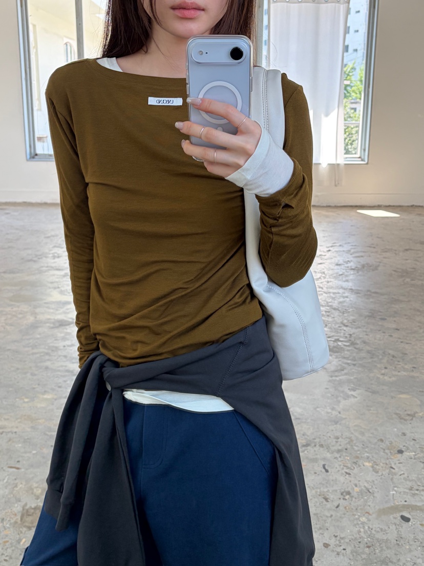 UNBOUND韓國直郵女裝新款休閑時尚真品熱賣人氣推薦長袖T恤UNBOUND長袖T恤