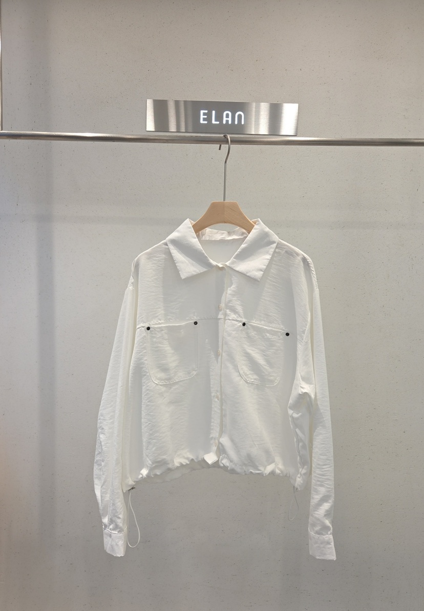 ELAN韓國直郵女士新款時尚人氣休閑真品熱賣襯衫蕾絲衫口袋ELAN襯衫/蕾絲衫圖色1