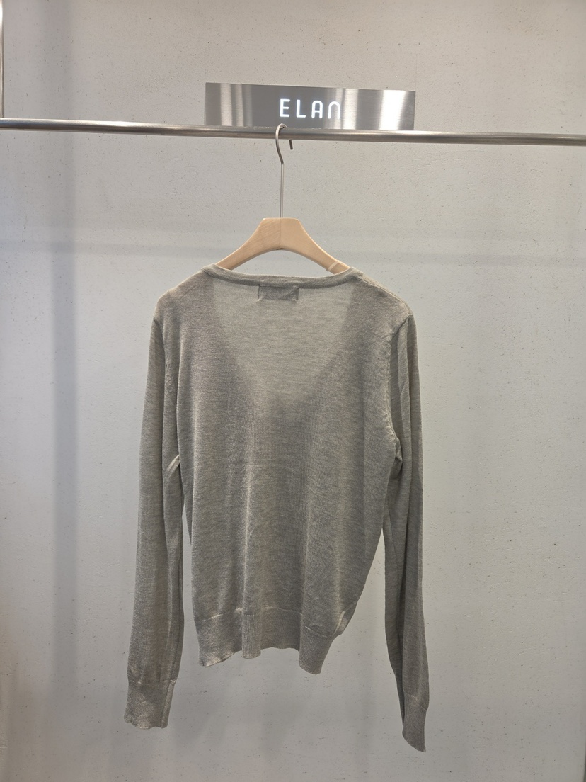 ELAN東大門直郵女士新品時尚人氣推薦休閑針織衫假兩件蕾絲ELAN針織衫