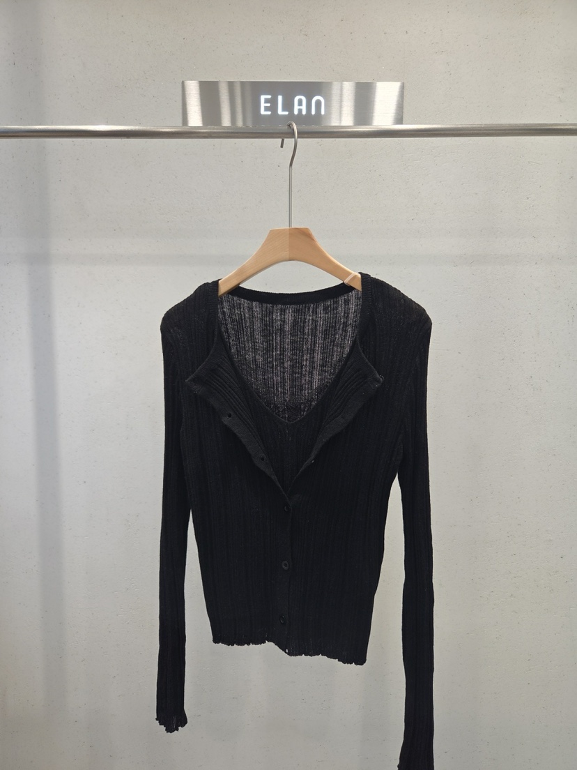 ELAN韓國代購女裝新品推薦時尚熱賣真品人氣開衫蕾絲開衫ELAN開衫圖色3