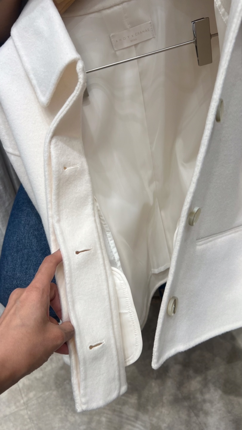 AHOY東大門實拍女裝新品真品熱賣休閑人氣時尚夾克手工紐扣AHOY夾克