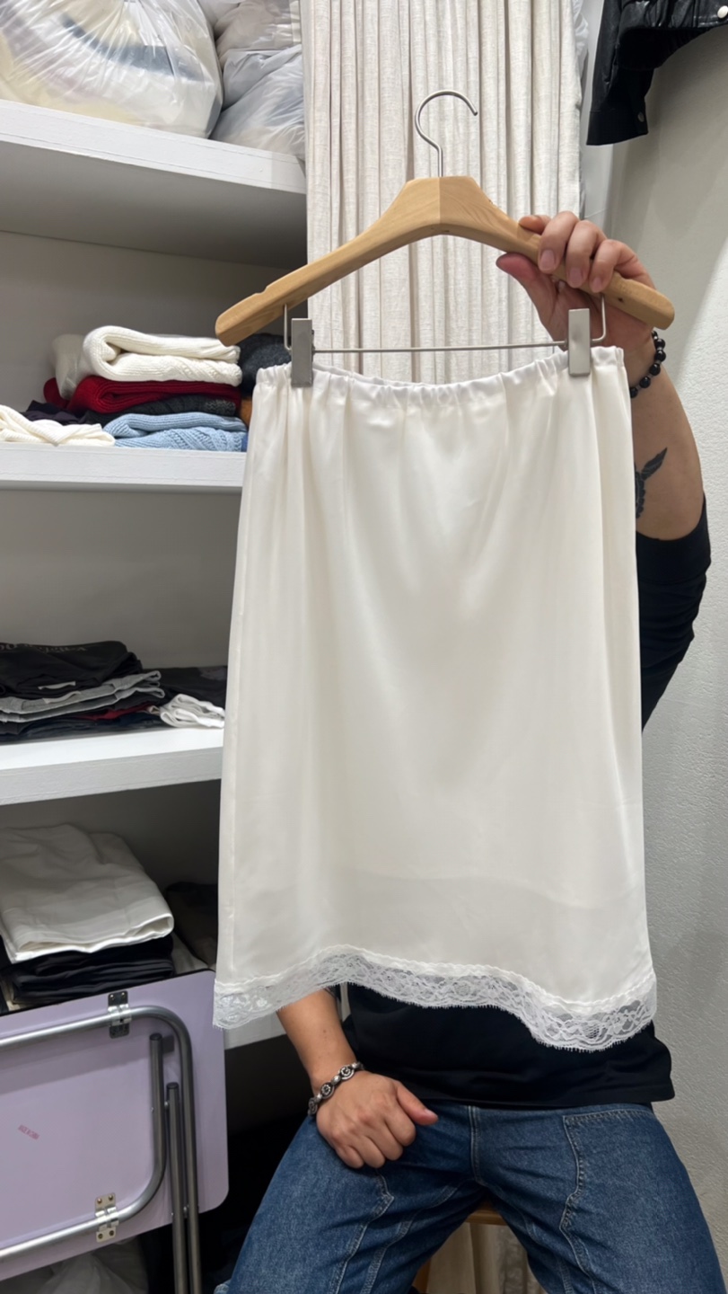 AHOY韓國直郵女裝新品休閑時尚熱賣推薦半身裙中短裙蕾絲AHOY半身裙/中短裙