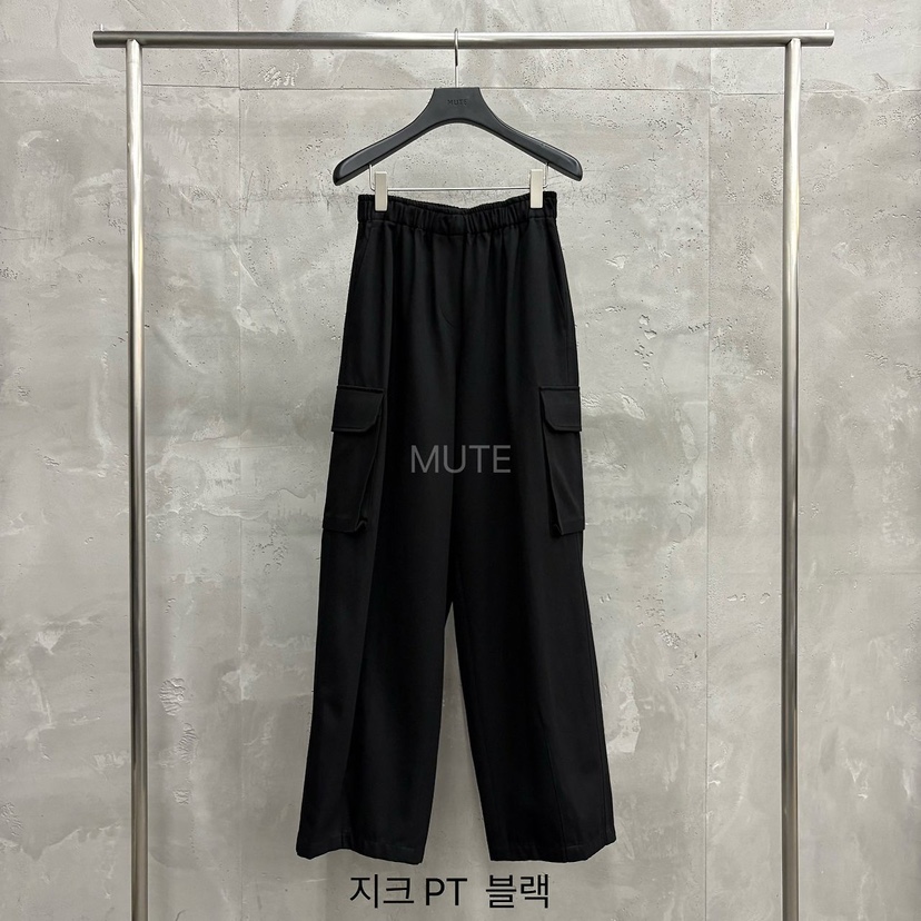 MUTE-P東大門直郵女裝新品時尚推薦休閑人氣真品熱賣休閑褲MUTE休閑褲圖色4黑色