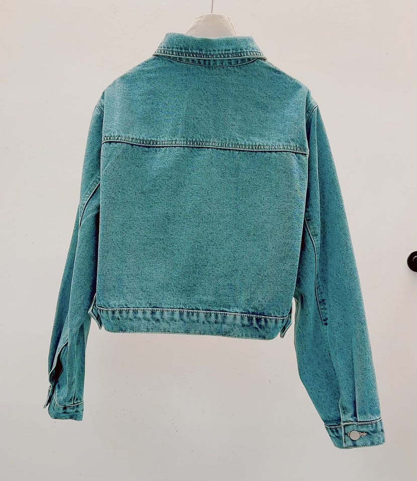 AWESOME韓國代購女士新品時尚真品人氣熱賣休閑夾克荷葉邊AWESOME夾克