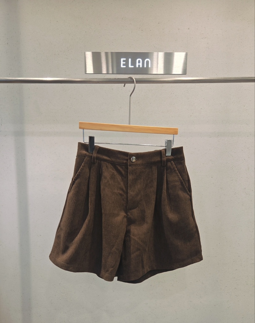 ELAN韓國代購女裝新款推薦人氣真品熱賣休閑時尚短褲燈芯絨ELAN短褲圖色2