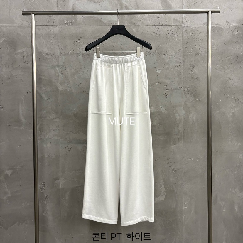 MUTE-P東大門實拍女裝新品熱賣推薦休閑真品時尚人氣休閑褲MUTE休閑褲圖色1白色