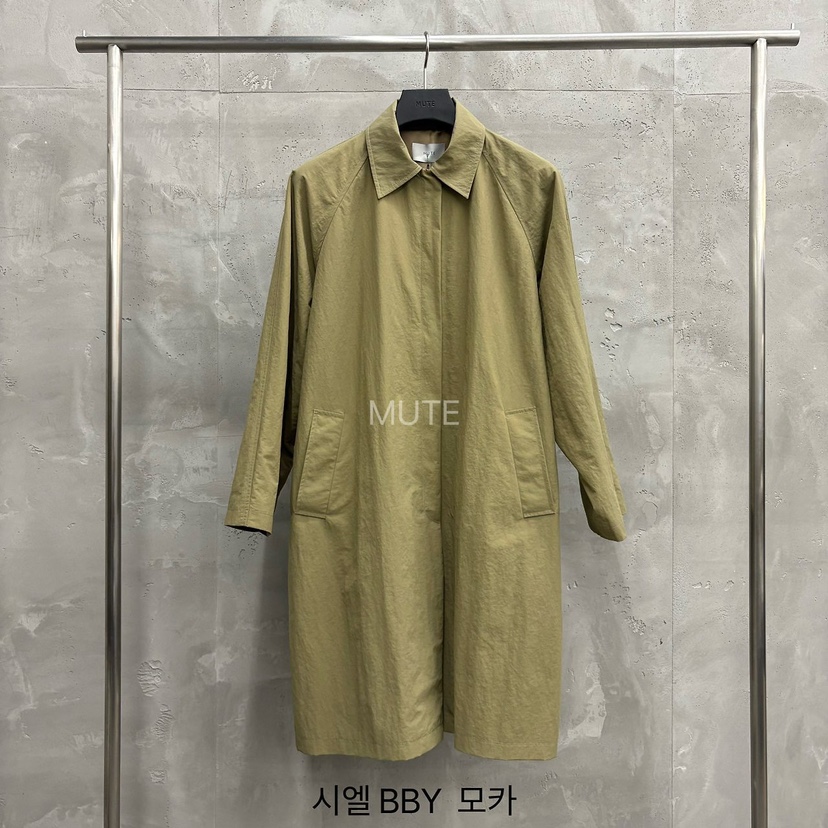 MUTE-P韓國直郵女裝新款真品人氣推薦休閑熱賣時尚長款風衣MUTE長款風衣圖色2