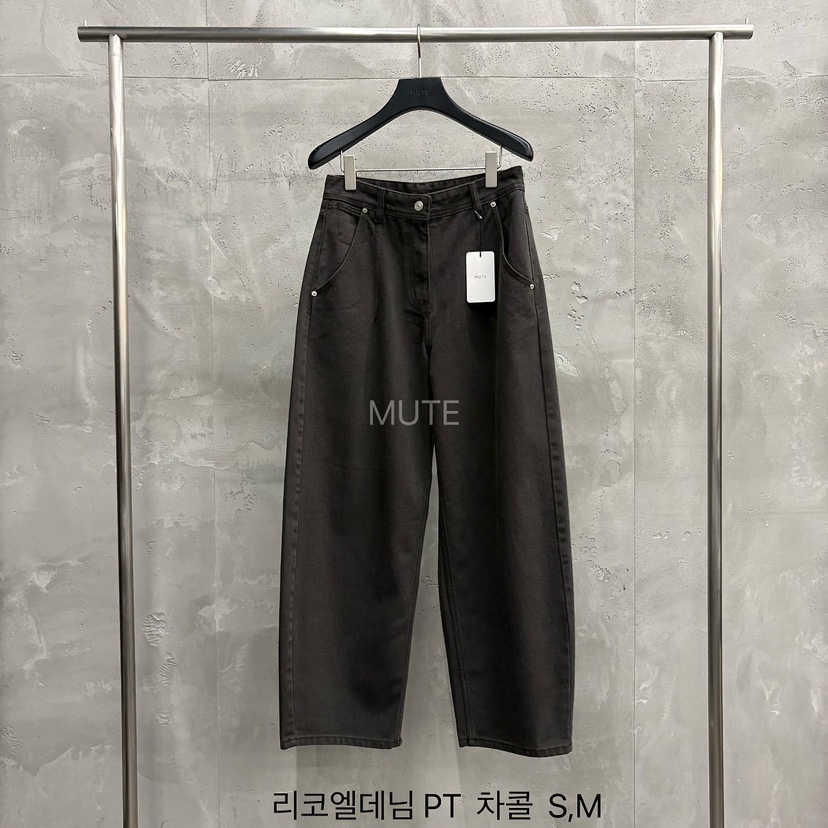MUTE-P東大門實拍女裝新品人氣休閑真品推薦時尚熱賣休閑褲MUTE休閑褲圖色3墨色