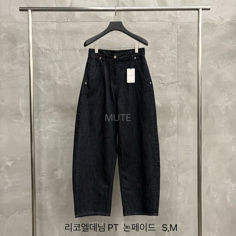 MUTE-P東大門實拍女裝新品人氣休閑真品推薦時尚熱賣休閑褲MUTE休閑褲圖色5牛仔色