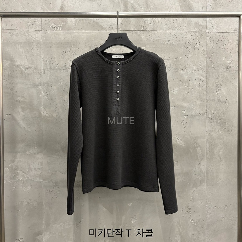 MUTE-P東大門實拍女士新款熱賣休閑推薦時尚長袖T恤米奇MUTE長袖T恤圖色3墨色