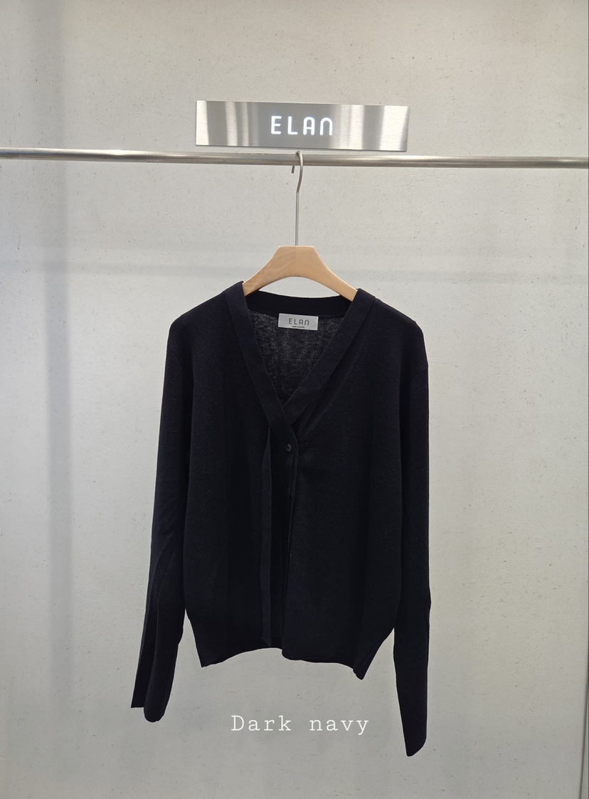 ELAN東大門實拍女士新款人氣熱賣時尚休閑推薦針織衫開襟衫ELAN針織衫圖色4