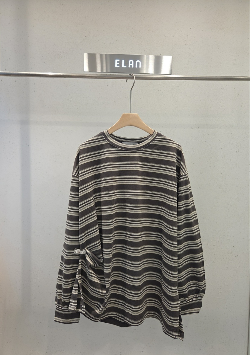 ELAN韓國直郵女裝新品熱賣真品人氣推薦時尚休閑長袖T恤ELAN長袖T恤圖色2