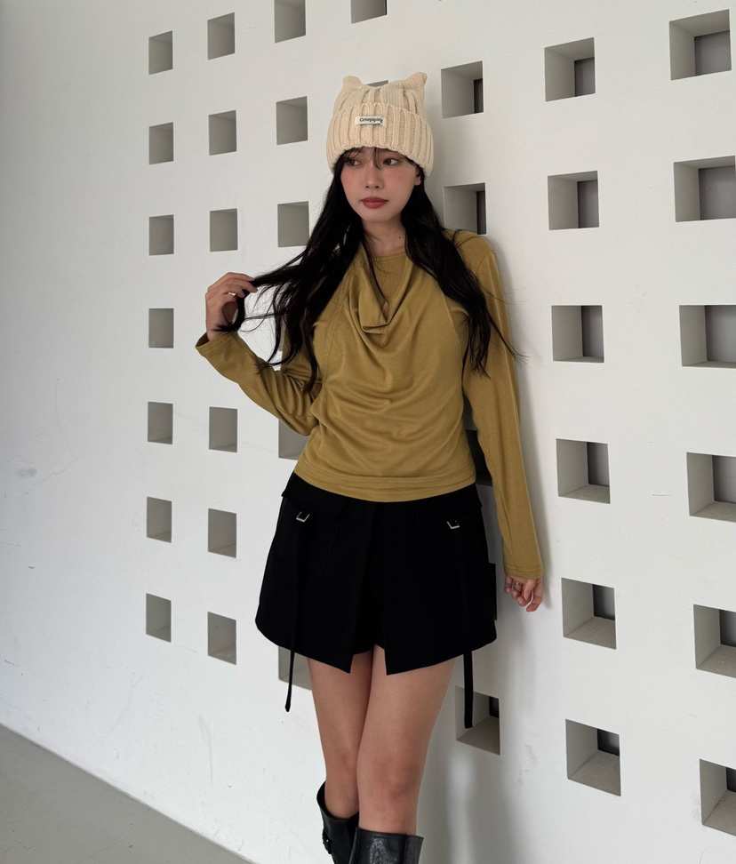 MARIGOLD韓國直郵女士新品休閑時尚真品熱賣推薦短褲口袋MARIGOLD短褲