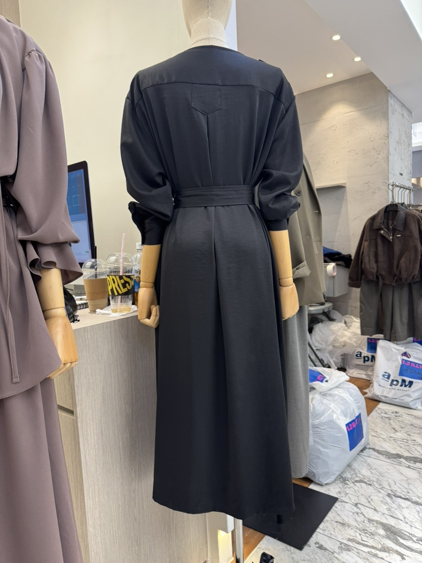MARIGOLD韓國代購女士新款熱賣人氣時尚連衣裙含腰帶紐扣MARIGOLD連衣裙