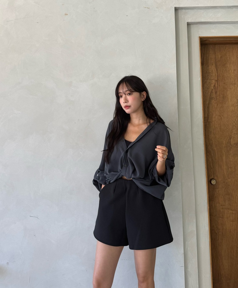 MARIGOLD韓國代購女裝新款推薦人氣真品熱賣襯衫蕾絲衫扭曲MARIGOLD襯衫/蕾絲衫