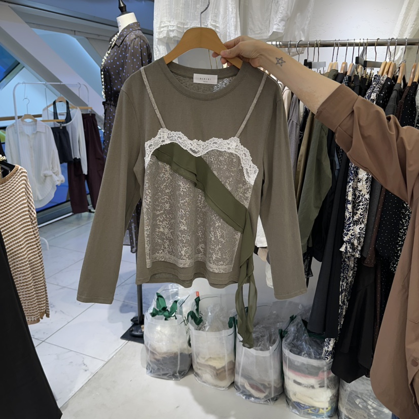 BIKINI東大門代購女士新品人氣熱賣推薦時尚休閑長袖T恤雪紡BIKINI長袖T恤圖色2