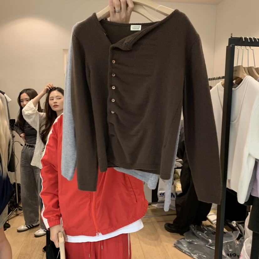 LA MAGIE FEMME韓國直郵女裝新款推薦休閑人氣開衫褶皺Lamagie Femme開衫圖色2
