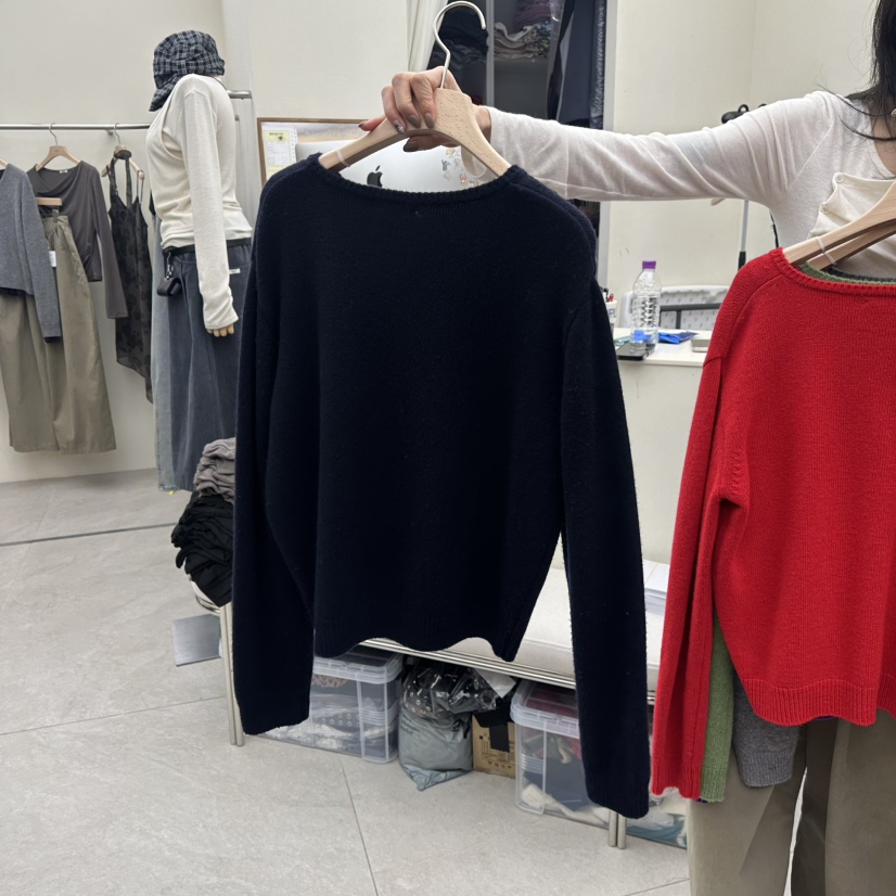 I MFACT韓國直郵女裝新款推薦真品人氣休閑時尚開衫刺繡I MFACT開衫