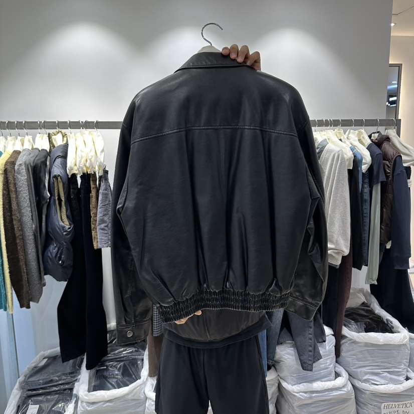 HELVETICA PLUS東大門代購女士新品時尚人氣休閑皮衣皮革HELVETICA皮衣