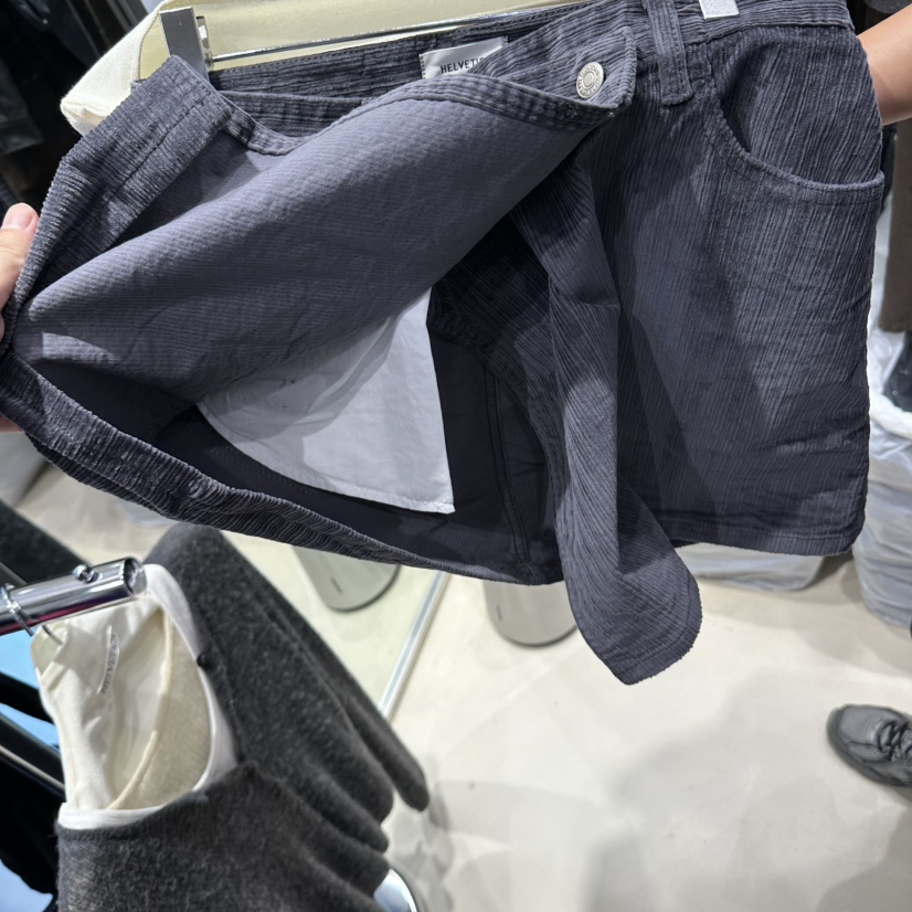 HELVETICA PLUS東大門實拍女裝新品真品短裙裹身裙燈芯絨HELVETICA短裙