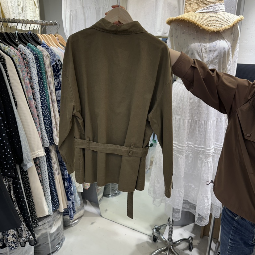 BIKINI東大門實拍女裝新款休閑真品熱賣推薦人氣夾克含腰帶BIKINI夾克