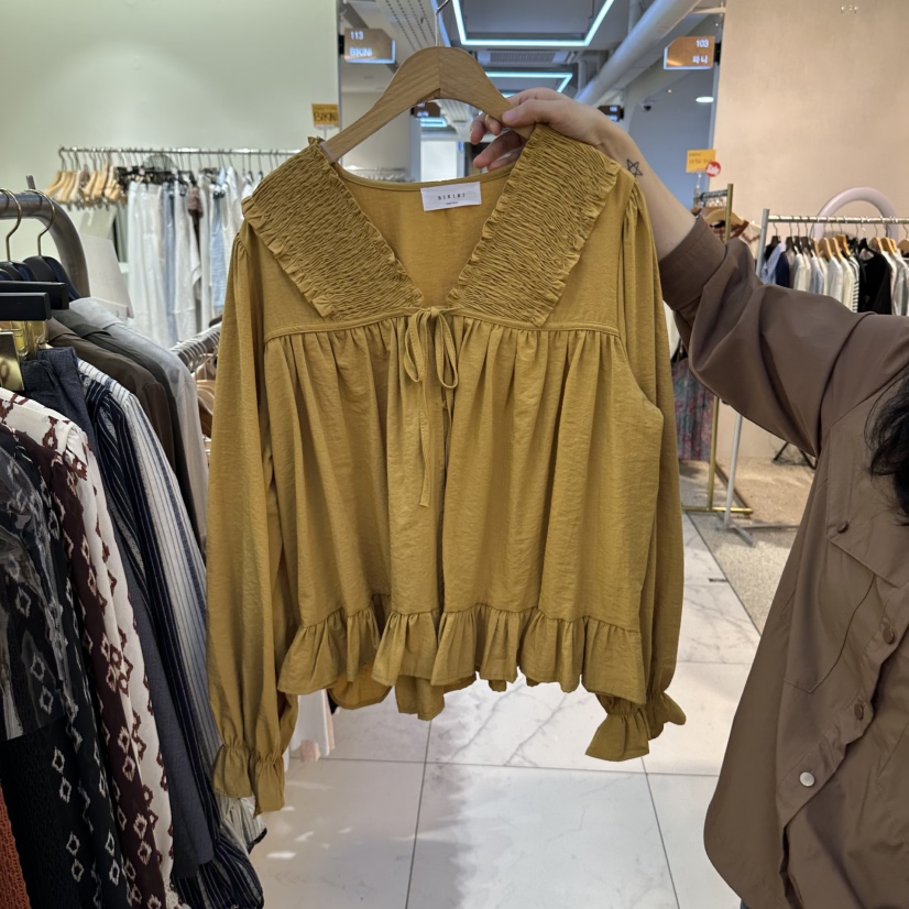 BIKINI東大門代購女裝新品熱賣時尚人氣真品休閑襯衫蕾絲衫BIKINI襯衫/蕾絲衫圖色2