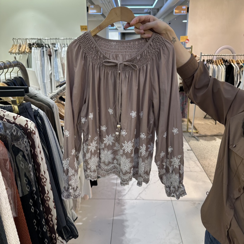 BIKINI東大門代購女裝新品熱賣人氣真品休閑時尚襯衫蕾絲衫BIKINI襯衫/蕾絲衫圖色2