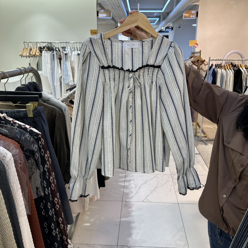 BIKINI東大門代購女裝新品人氣真品休閑推薦熱賣襯衫蕾絲衫BIKINI襯衫/蕾絲衫圖色1