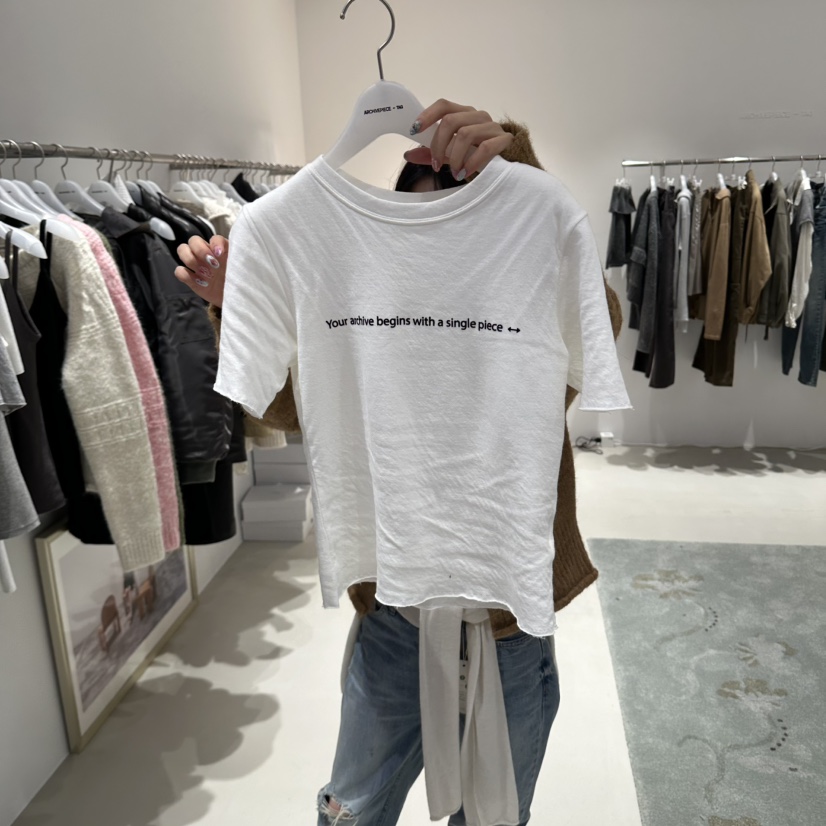 ARCHIVE PIECE東大門代購女裝新品熱賣人氣時尚推薦T恤棉ARCHIVEPIECE TAGT恤圖色1