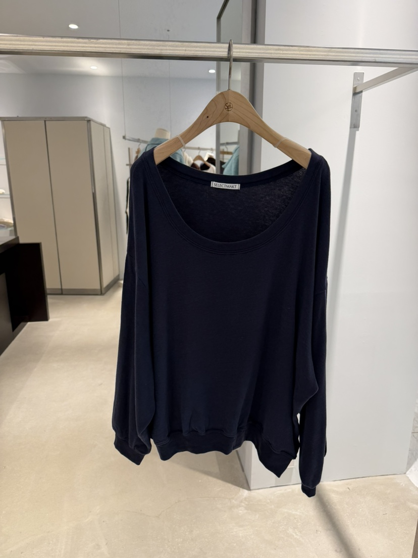 SELECT MARKET東大門實拍女裝新款休閑真品時尚人氣長袖T恤SELECT MARKET長袖T恤圖色4深藍色